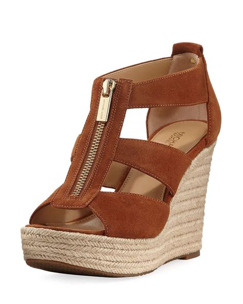 nordstrom michael kors wedge sandals|Michael Kors suede wedge sandals.